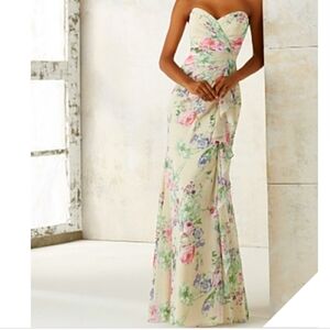 Morilee By Madeline Gardner Cream Floral Dress